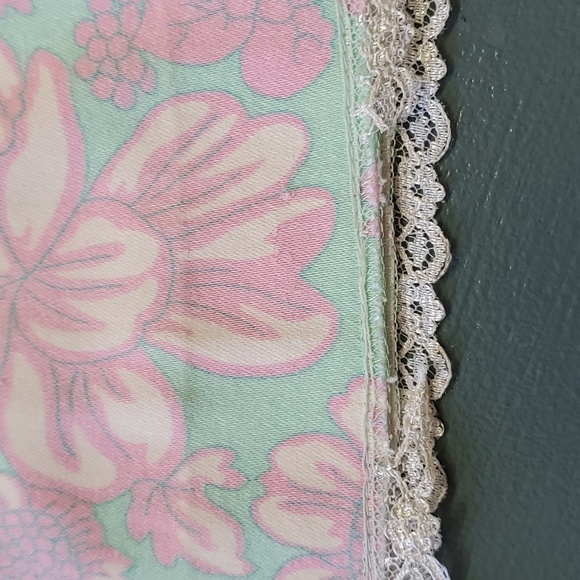 TIBI, women's size 4, lace-up pants. Pink floral print. Hippy style - Picture 7 of 8